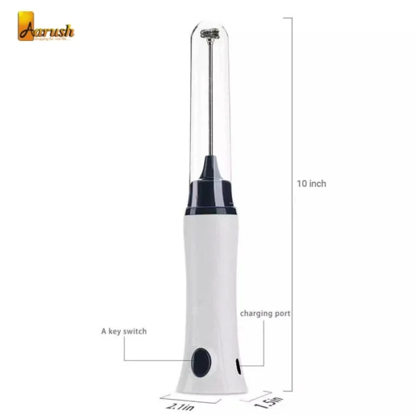 Electric Coffee Mixer Frother Automatic Milk Beverage Foamer Cream Whisk Cooking Stirrer Egg Beater With Cover