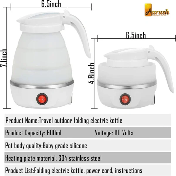 Best Foldable Travel Electric Kettle Hot Water Boiler For Travel Tea And Coffee Kettle