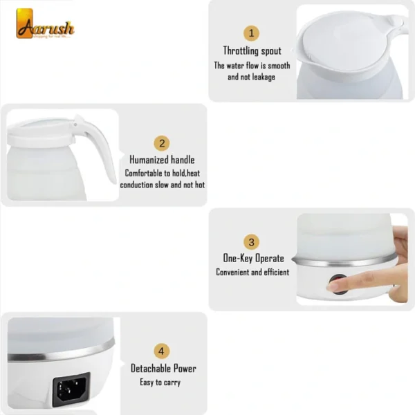 Best Foldable Travel Electric Kettle Hot Water Boiler For Travel Tea And Coffee Kettle