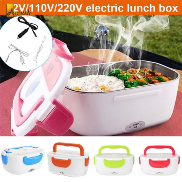 Electric Portable Steel Lunch Box Food Warmer