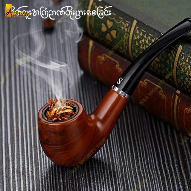 Wooden Tobacco Pipe With Gift Box