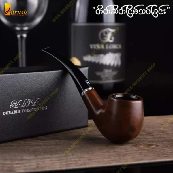 Wooden Tobacco Pipe With Gift Box