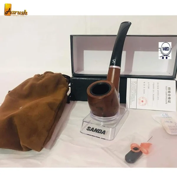 Wooden Tobacco Pipe With Gift Box