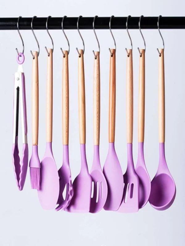 cooking spoon set in the kitchen