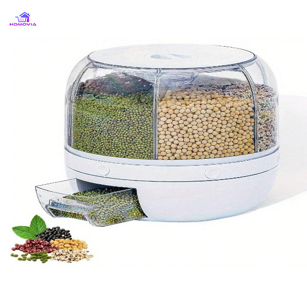 360° Rotating Rice-Beans Dispenser