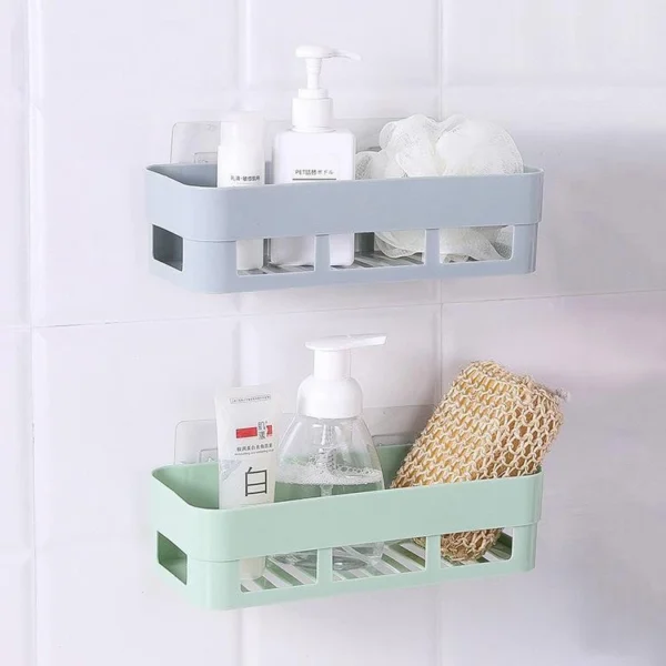 Kitchen Bathroom Organizer Shelves Wall Hanger