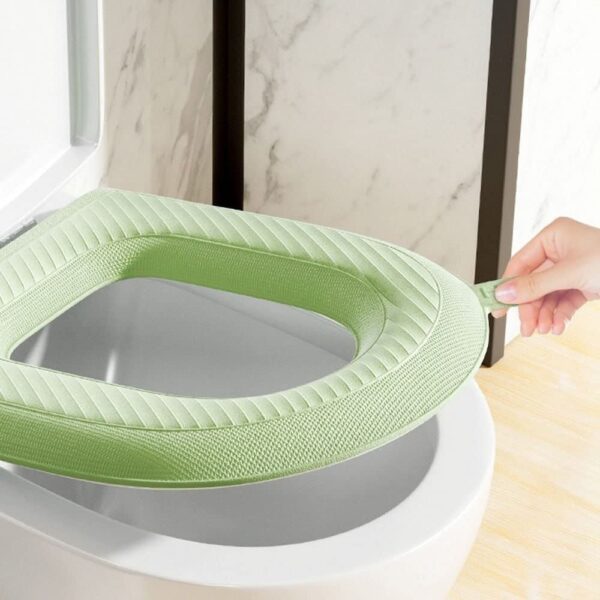 Soft silicone toilet seat cover