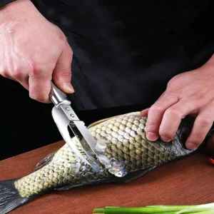 Fish scaler scraper knife