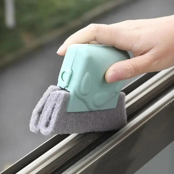 Window groove cleaning brush